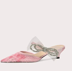 Trending women’s event mules in pink for modern looks