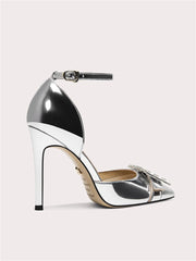 Women’s crystal embellished silver dress sandals