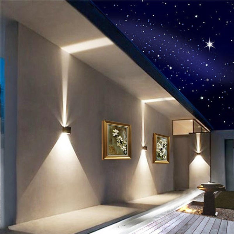 12W LED Outdoor Waterproof IP65 Porch Garden Wall Lamp Sconce 