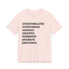 Emotional Overthinker Jersey Shirt