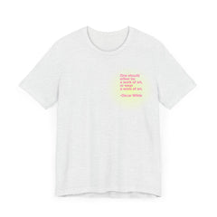 Oscar Wilde Quote Unisex Jersey Tee