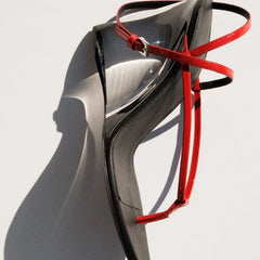 Transparent Wedge Flip Flop Sandals