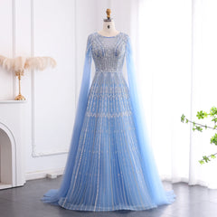 Cape Sleeves Tulle Wedding Formal Party Gowns