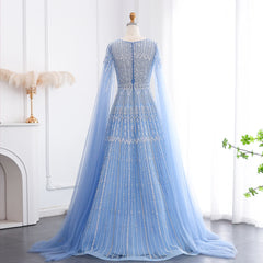 Cape Sleeves Tulle Wedding Formal Party Gowns