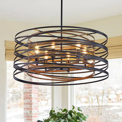  Rustic Nest Industrial Pendant Light.