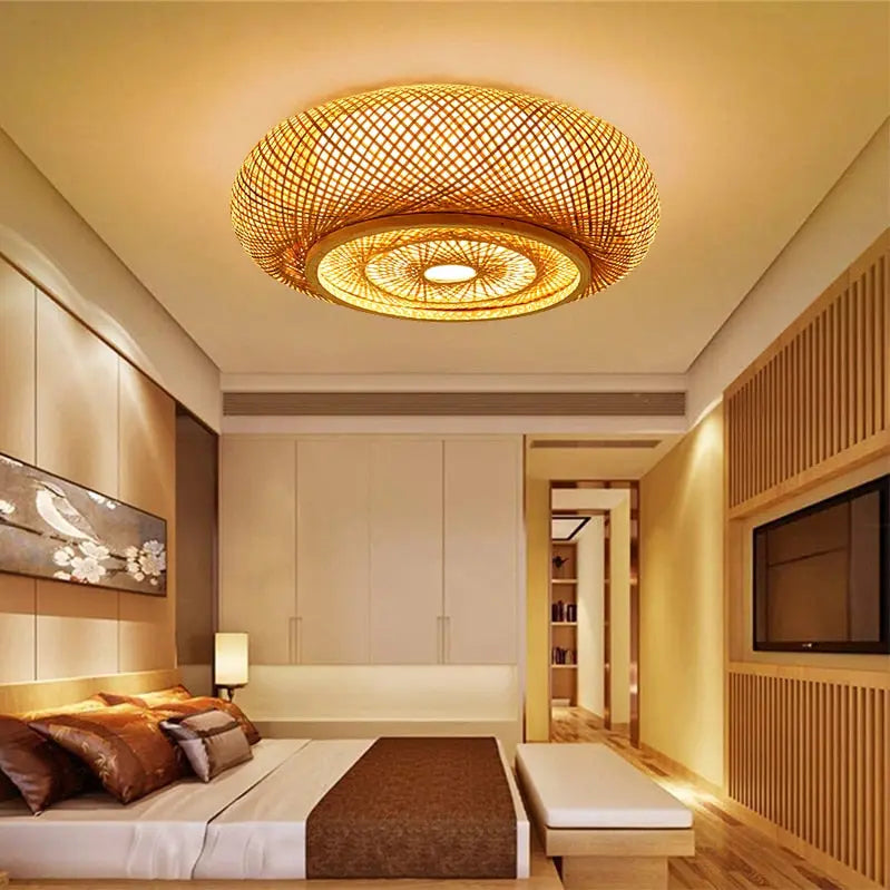 Bamboo Ceiling Lights - Hanging Light - Golden Atelier