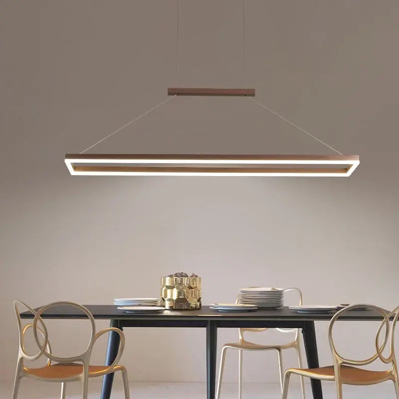 Modern Gold/Coffee Minimalist Hanging Pendant Lights for Dining Room and Kitchen - Golden Atelier