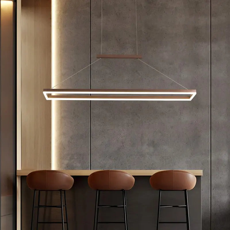 Modern Gold/Coffee Minimalist Hanging Pendant Lights for Dining Room and Kitchen - Golden Atelier