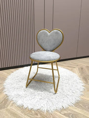 Contemporary and Contracted Metal Nail Dressing Table Chair - Golden Atelier