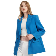 Double-breasted Pocket Women Blazer - Golden Atelier