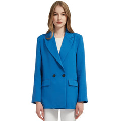 Double-breasted Pocket Women Blazer - Golden Atelier