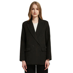 Double-breasted Pocket Women Blazer - Golden Atelier