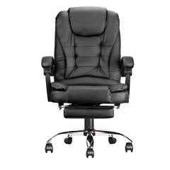 Executive Computer Chair w/Footrest, High Back, and Adjustable Height - Golden Atelier