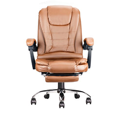 Executive Computer Chair w/Footrest, High Back, and Adjustable Height - Golden Atelier