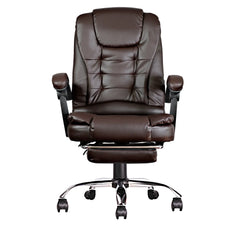 Executive Computer Chair w/Footrest, High Back, and Adjustable Height - Golden Atelier