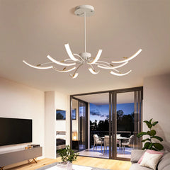 Matte Black/White Finished Modern Adjustable Led Chandelier