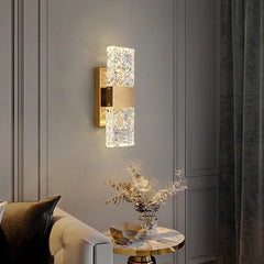 Crystal Copper Transparent Creative Wall Light LED Sconce