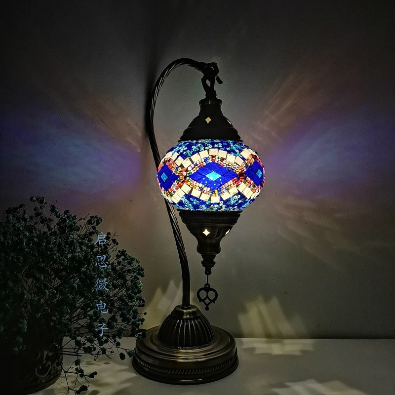 Mosaic Handcrafted Glass Romantic Night Light