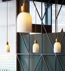 Ceramic Vintage Hanging Lamp Luminaire Lighting. Golden Atelier  4