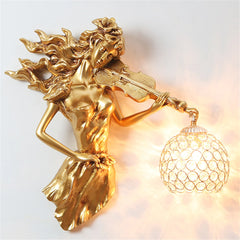 Creative Crystal Wall Lamp Gold Background Wall Light