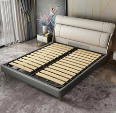 Genuine leather King/Queen Size Soft Bed Frame