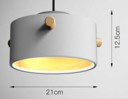 Wooden Pendant Luminaire Hanging Suspension Drop Light