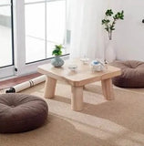 Solid Wood Tatami Coffee Table Rectangle Side Table 40*40*22cm 