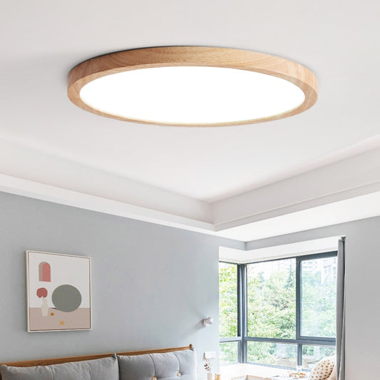LED Wooden Round Surface Mounted Ceiling Light