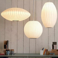 Silk Cloth Creative Living Room Pendant Hanging Lamps