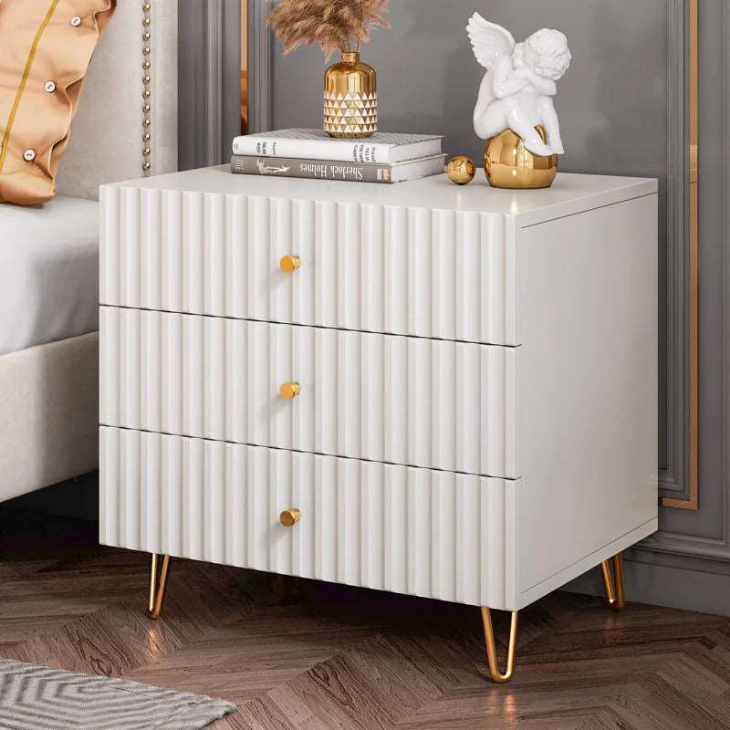 Wooden White Chest Of Drawers Storage Cabinet