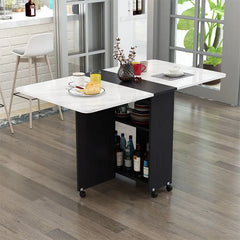 Folding Dining Table Multifunctional Movable Storage Extendable Table