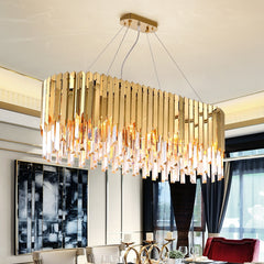 Modern Oval/Round Crystal Ceiling Chandelier Led Lights