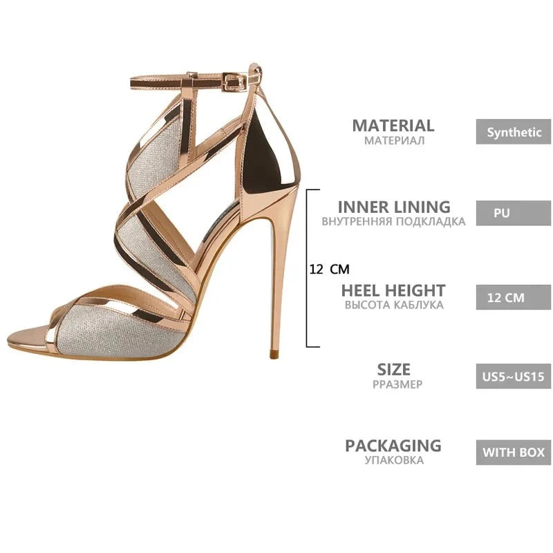 Pu cutout peep sale toe thin heeled sandals