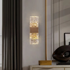 Crystal Copper Transparent Creative Wall Light LED Sconce