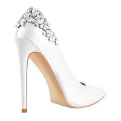 Pointed Toe Diamond Stiletto Heels