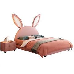 Rabbit Eared Children's Room Solid Wood Single Bed