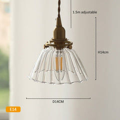 Glass Luminaire Brass Pendant Lamps For Ceiling