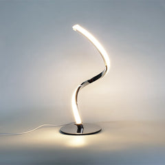 LED Spiral Curved Touch Dimming Desk Lamp