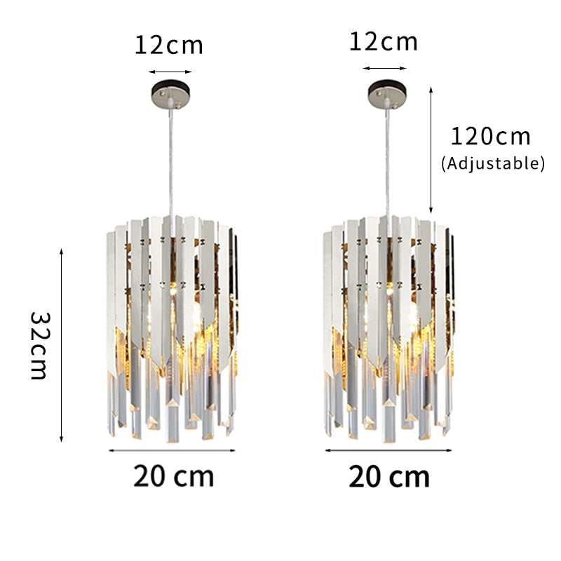 Round Silver k9 Crystal Led Chandelier for Indoor Lighting