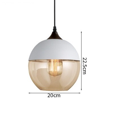 Modern LED Pendant Glass Hanging Lamp Luminaria