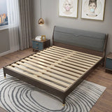 1.8m Double Ash Wood Bed Simple Soft Backrest Soild Wood Bed