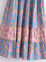 Floral Print Boho Maxi Dress