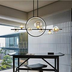 Modern Glass Ball LED Hanging Lamp For Ceiling Home Decoration