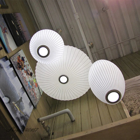 Silk Cloth Creative Living Room Pendant Hanging Lamps