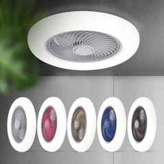 Smart Air Invisible Blades Retractable Silent Fan With Light
