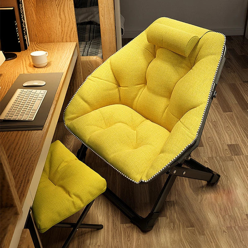 Folding Lounger Armchairs Portable Moon Chair Stool