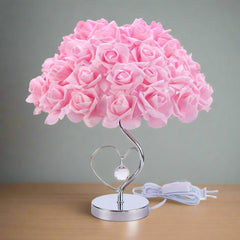 Modern Table Desk Lamp Creative Roses Flower Light