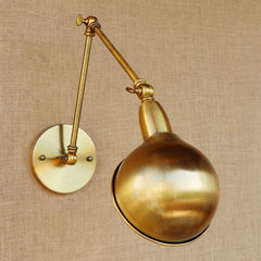 A Wall Mounted Wall Lamps of  (Copper + Iron) Brushed  Gold (Plated)
