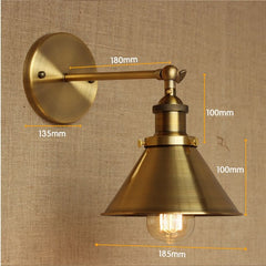 Wrount Iron Brass Vintage Lamp Light Wall Sconce