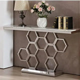 Stainless Steel Porch Desk-end Living Room Partition Table Geometric